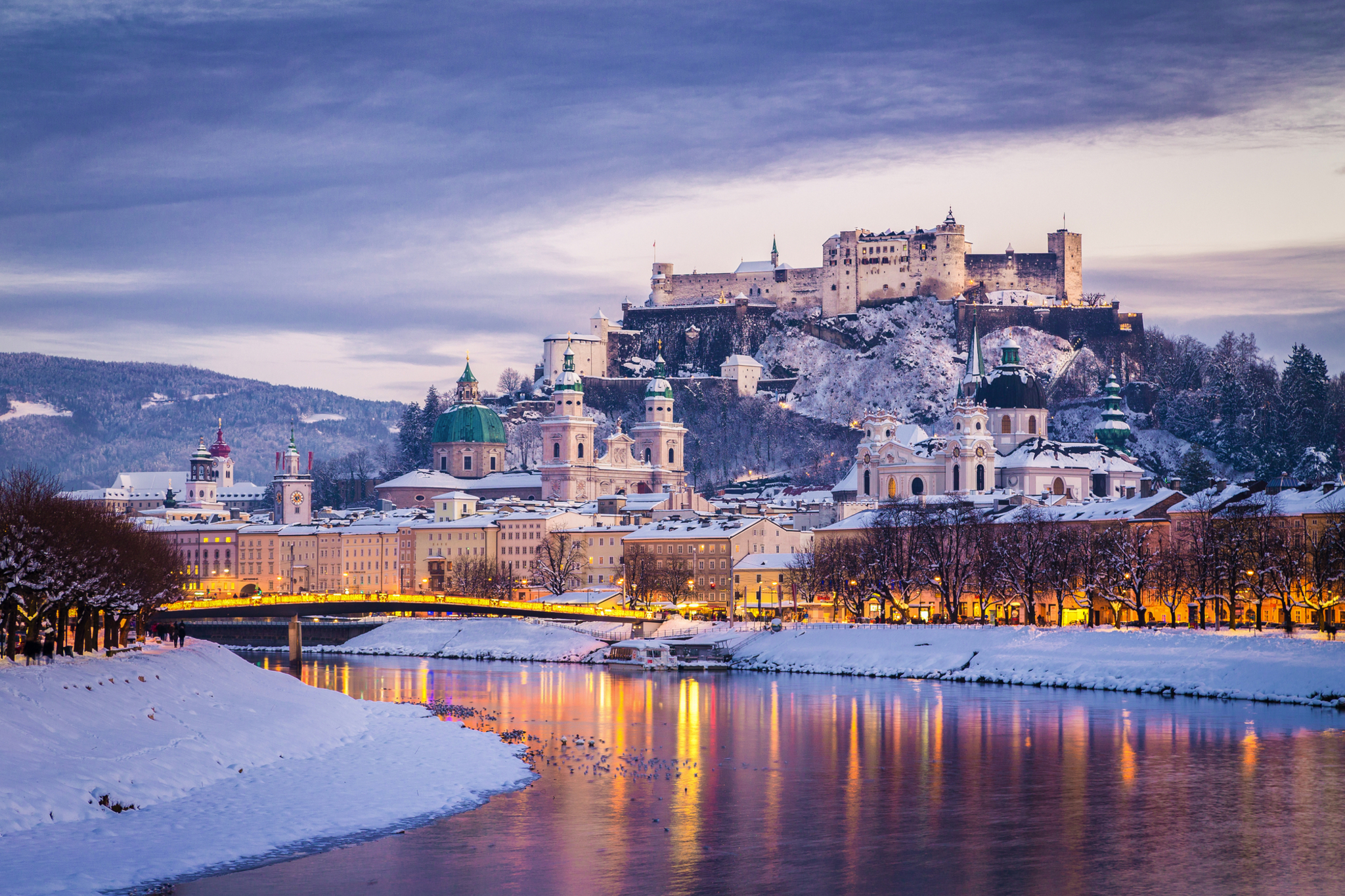 Salzburg im Winter, Österreich Salzburg im Winter, Österreich Bild