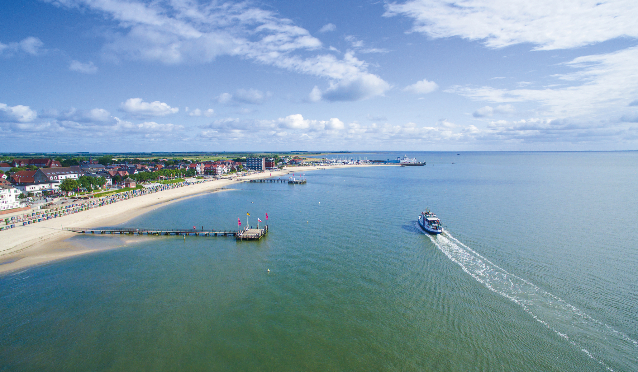Wyker Oststrand von oben Wyker Oststrand von oben Bild