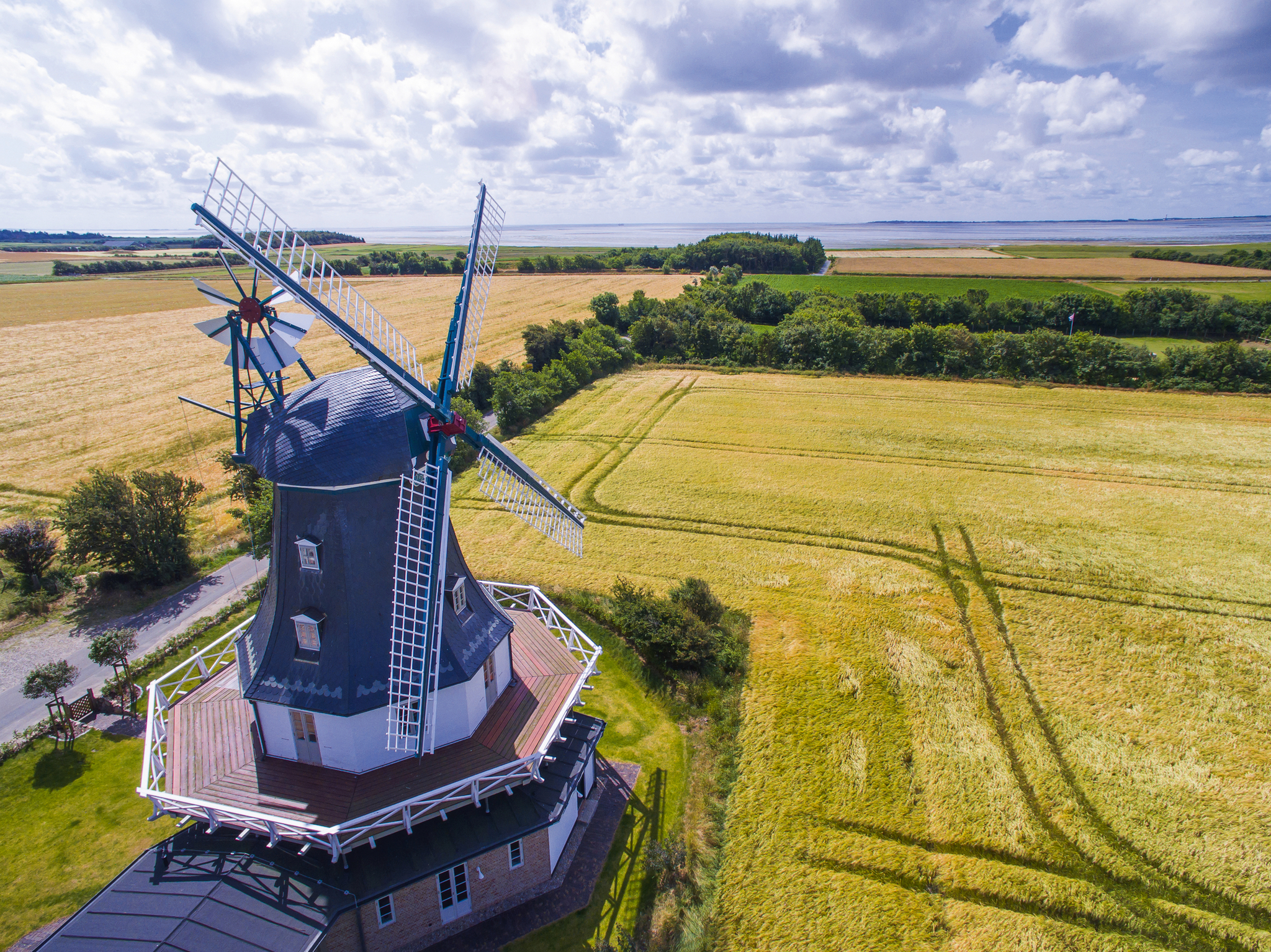 Windmühle von Borgsum auf der Insel Föhr Windmühle von Borgsum auf der Insel Föhr Bild