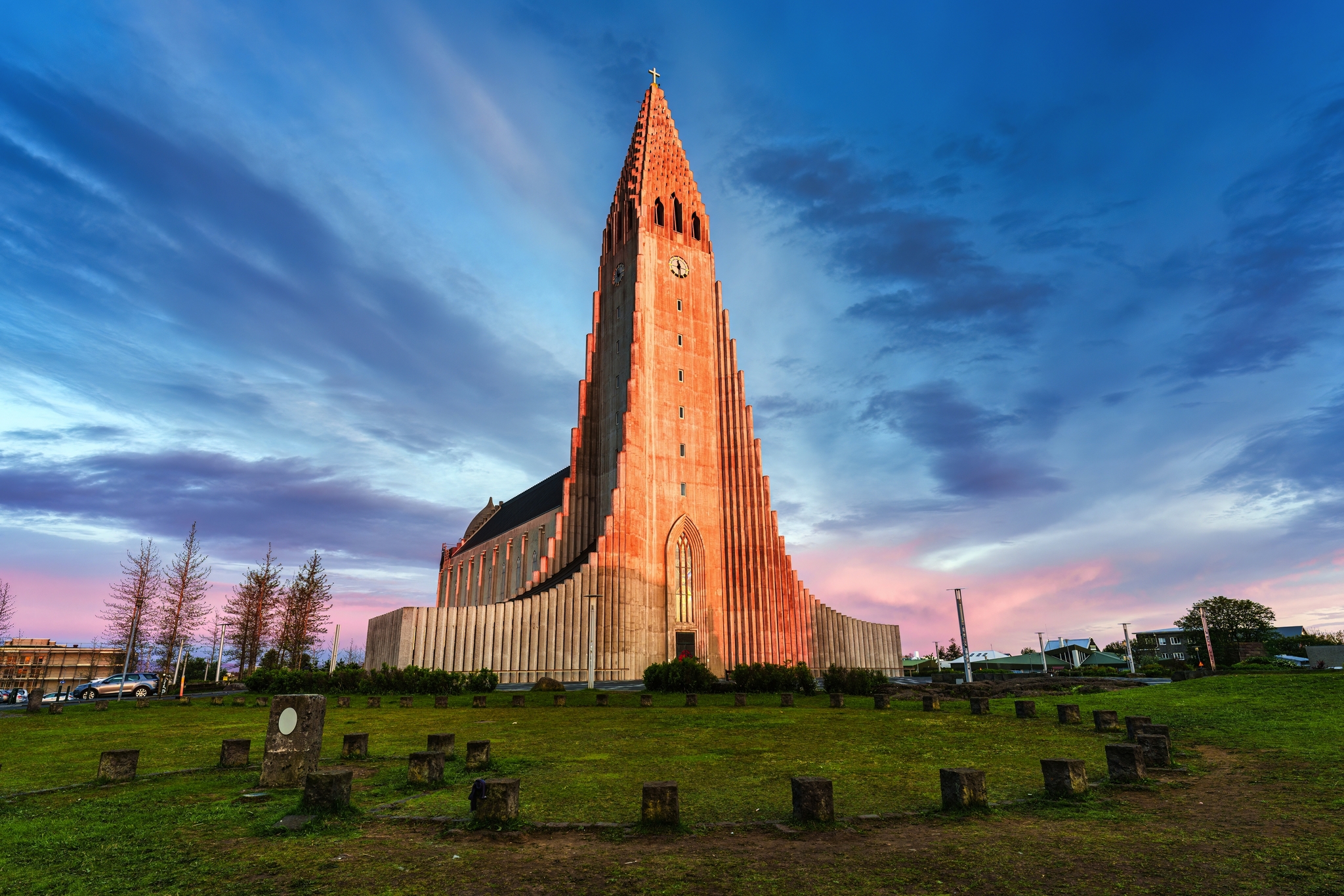 Hallgrimskirkja Lutheran Pfarrkirche Reykjavik Hallgrimskirkja Lutheran Pfarrkirche Reykjavik Bild