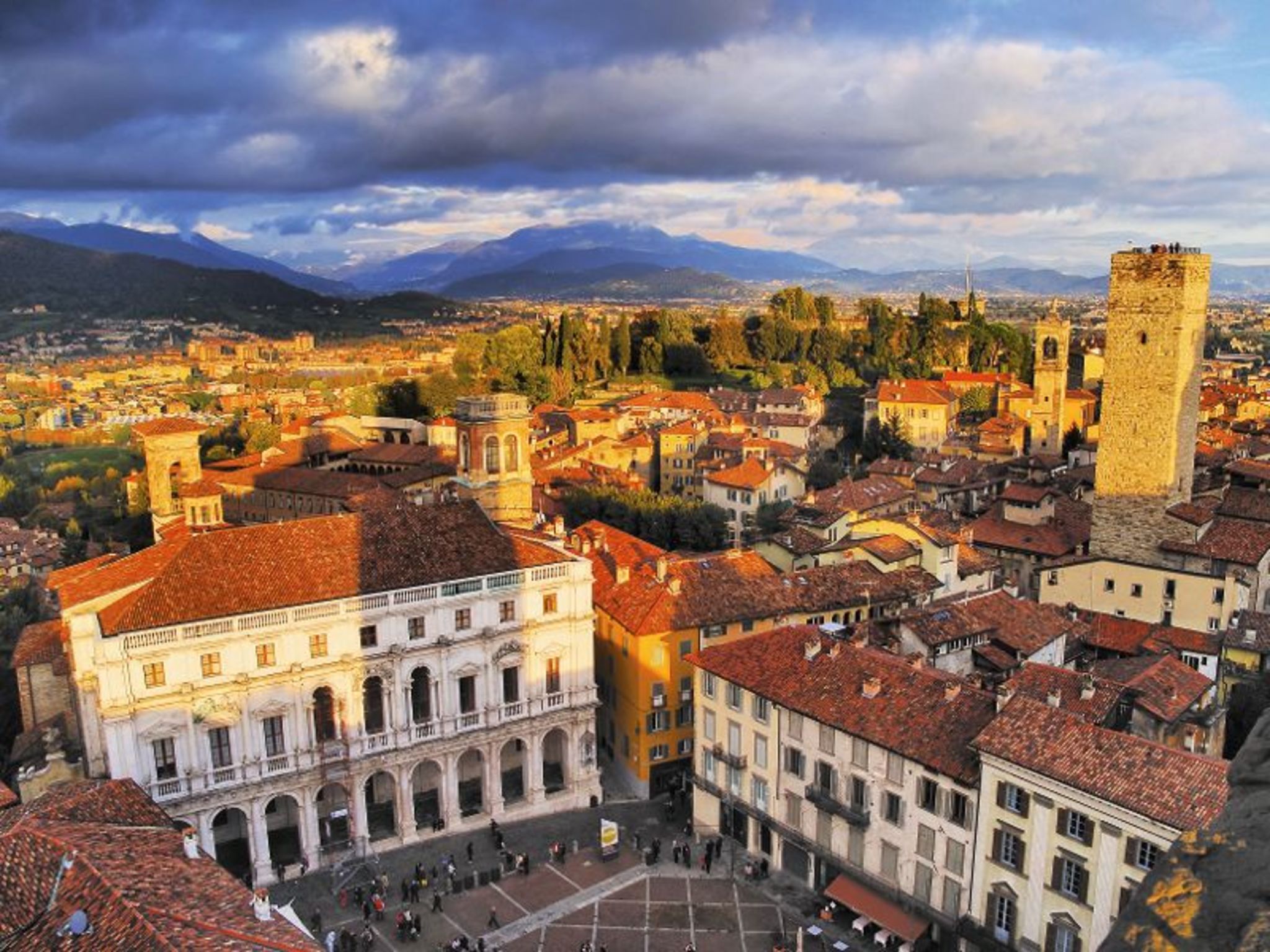 Bergamo, Blick vom Rathausturm Bergamo, Blick vom Rathausturm Bild