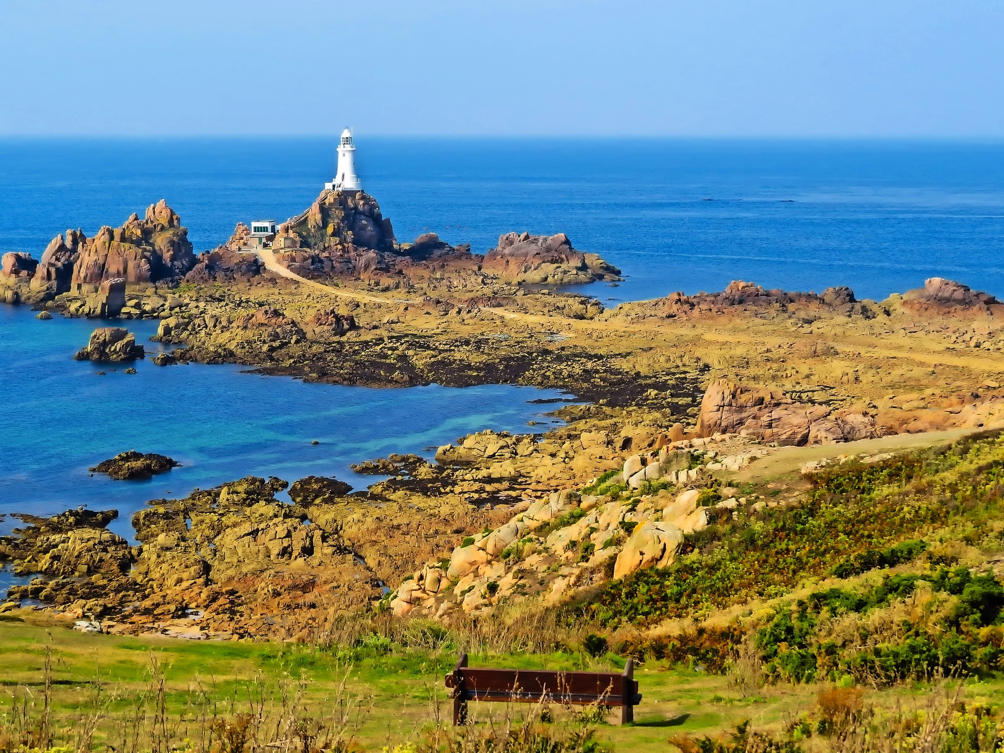 Leuchtturm auf der Insel Jersey Leuchtturm auf der Insel Jersey Bild