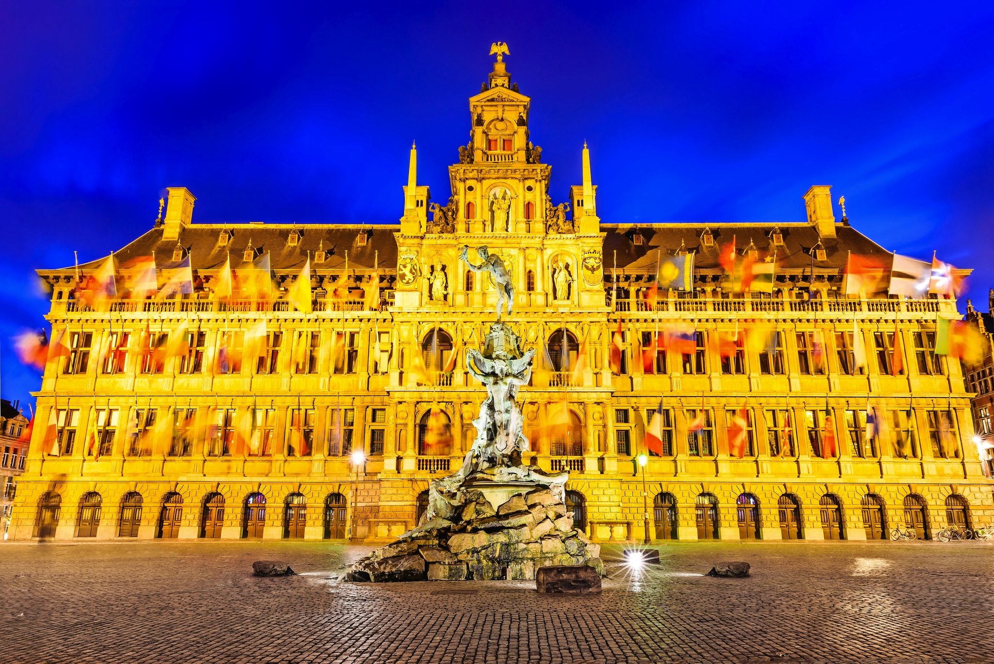 Grote Markt und Rathaus in Antwerpen, Belgien Grote Markt und Rathaus in Antwerpen, Belgien Bild