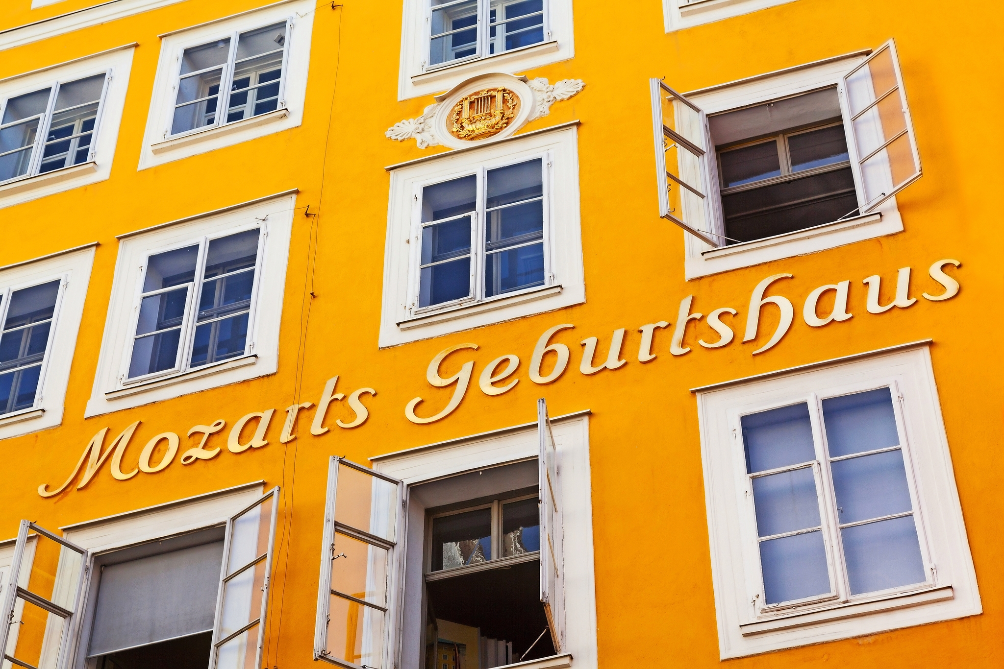 Geburtsort von Wolfgang Amadeus Mozart in Salzburg, Österreich Geburtsort von Wolfgang Amadeus Mozart in Salzburg, Österreich Bild