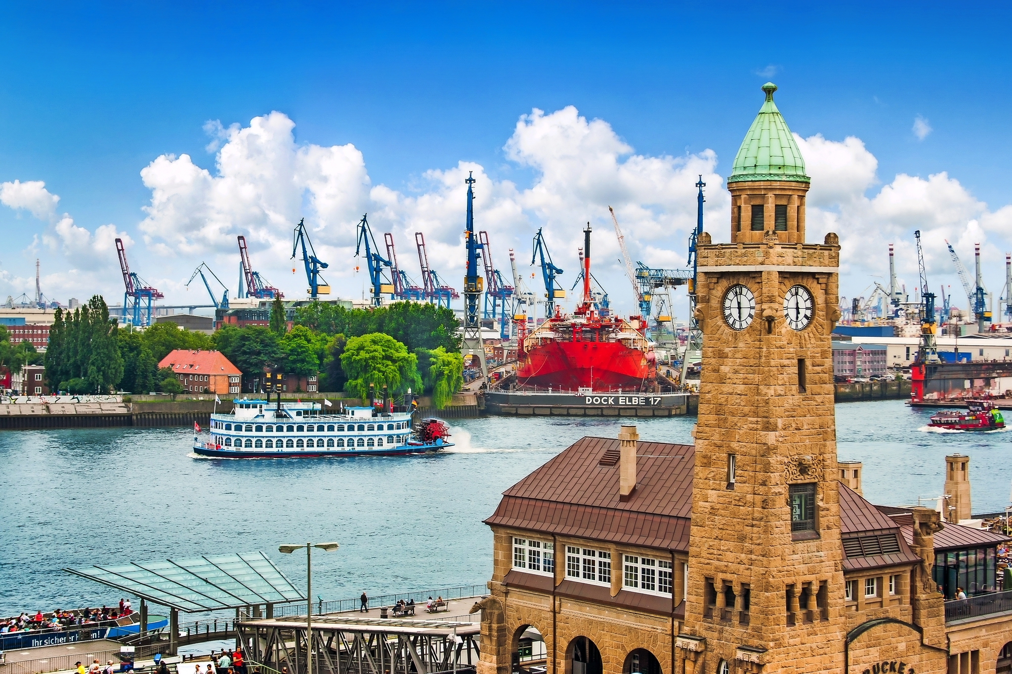 Hamburgs Landungsbrücken, Deutschland Hamburgs Landungsbrücken, Deutschland Bild
