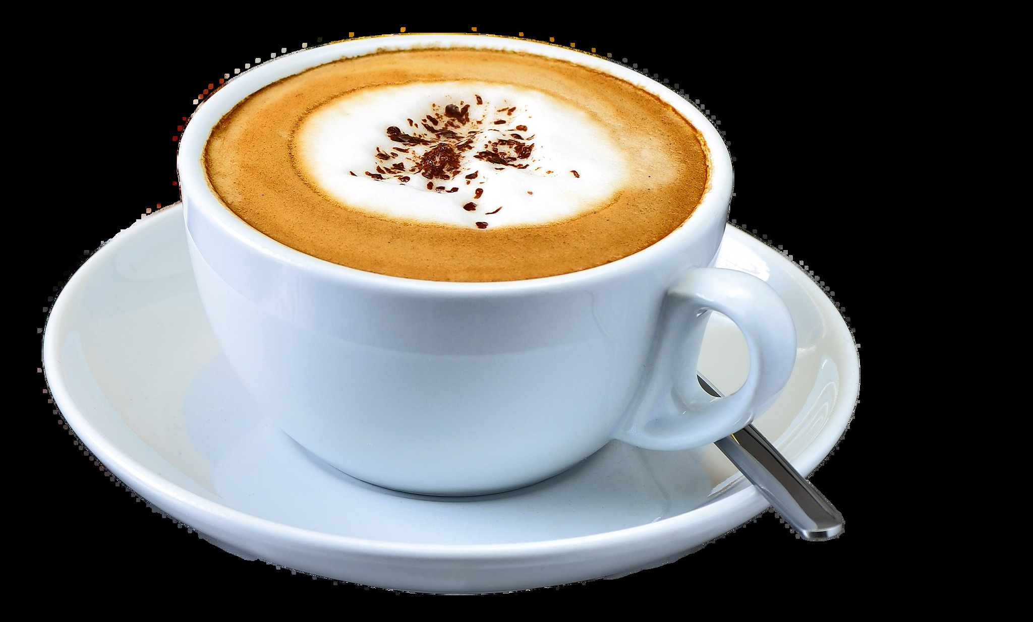 Frühstück mit Parmaschinken und Cappuccino auf Bistrotisch Frühstück mit Parmaschinken und Cappuccino auf Bistrotisch Bild